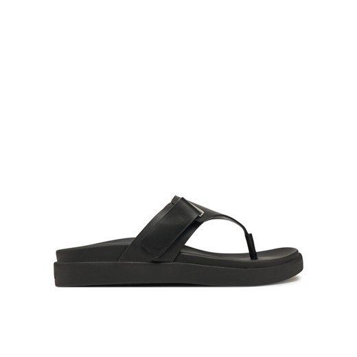 Calvin Klein Sandały Flat Adj Tp Eyelet HW0HW02349 Czarny ze sklepu MODIVO w kategorii Klapki damskie - zdjęcie 182739797