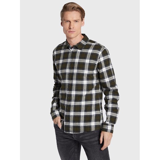 Blend Koszula 20714601 Zielony Regular Fit ze sklepu MODIVO w kategorii Koszule męskie - zdjęcie 182739818