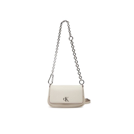 Calvin Klein Jeans Torebka Minimal Monogram Shoulder Bag20 LV04K3134G Écru ze sklepu MODIVO w kategorii Kopertówki - zdjęcie 182739856