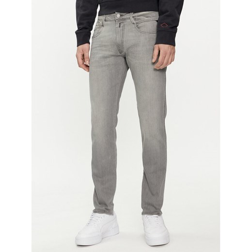 Replay Jeansy M914Y.000.51A 626 Szary Slim Fit ze sklepu MODIVO w kategorii Jeansy męskie - zdjęcie 182739875