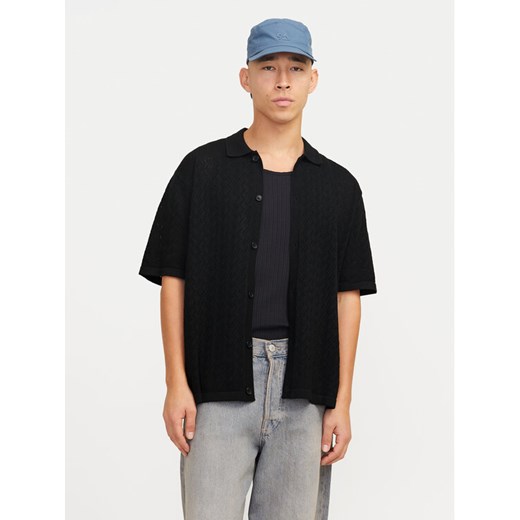 Jack&Jones Koszula Tyler 12272863 Czarny Loose Fit ze sklepu MODIVO w kategorii Koszule męskie - zdjęcie 182739888