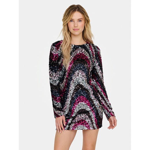 ONLY Sukienka koktajlowa Sofie 15334081 Kolorowy Slim Fit ze sklepu MODIVO w kategorii Sukienki - zdjęcie 182739908