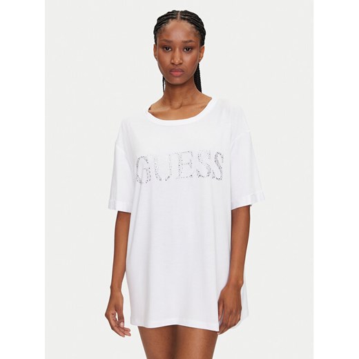 Guess T-Shirt E5GI07 K68D2 Biały Regular Fit ze sklepu MODIVO w kategorii Bluzki damskie - zdjęcie 182740007
