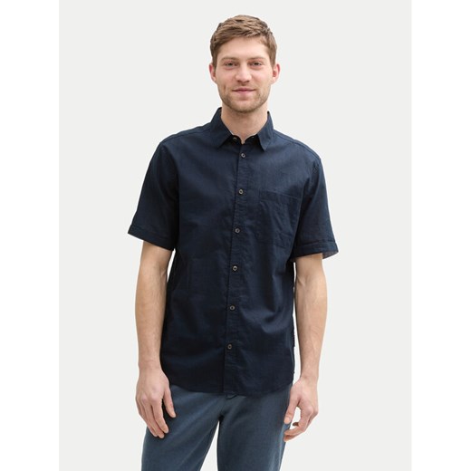 Tom Tailor Koszula 1045098 Granatowy Regular Fit ze sklepu MODIVO w kategorii Koszule męskie - zdjęcie 182740017