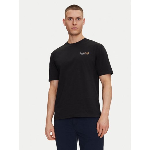 Timberland T-Shirt TB0A6DMA Czarny Regular Fit ze sklepu MODIVO w kategorii T-shirty męskie - zdjęcie 182740036