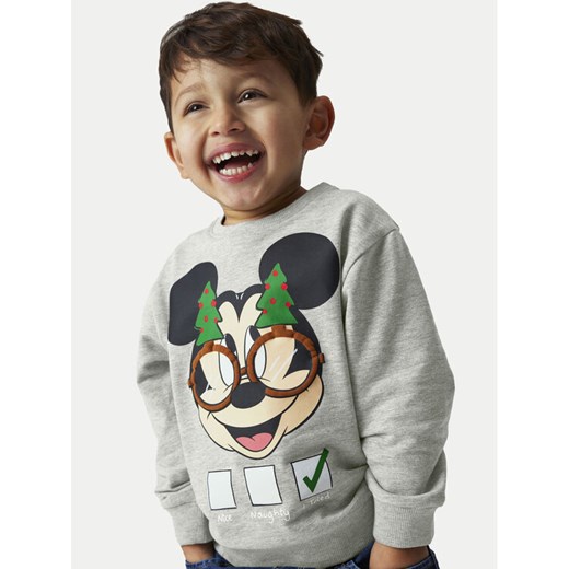 NAME IT Bluza Mickey 13234176 Szary Standard Fit ze sklepu MODIVO w kategorii Bluzy chłopięce - zdjęcie 182740095