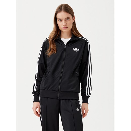 adidas Bluza adicolor Classic Firebird JC8251 Czarny Loose Fit ze sklepu MODIVO w kategorii Bluzy damskie - zdjęcie 182740125