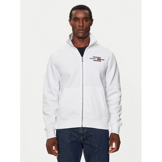 Tommy Hilfiger Bluza MW0MW35539 Biały Regular Fit ze sklepu MODIVO w kategorii Bluzy męskie - zdjęcie 182740147