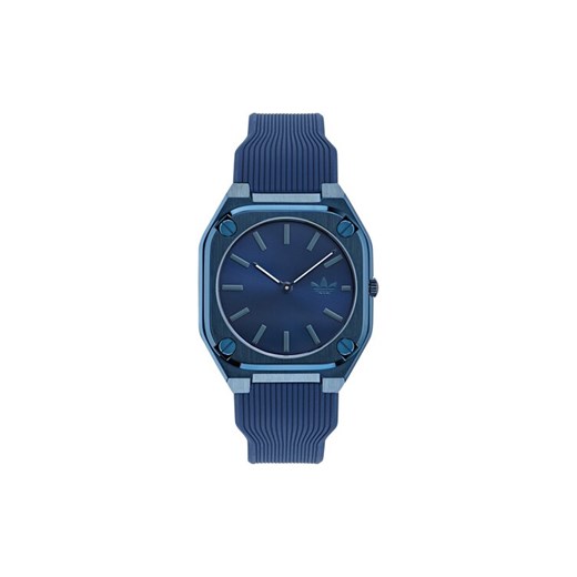 adidas Zegarek City Tech Thin AOFH24001 Granatowy ze sklepu MODIVO w kategorii Zegarki - zdjęcie 182740155