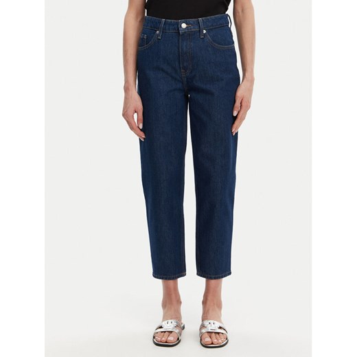 Tommy Hilfiger Jeansy WW0WW45417 Granatowy Tapered Fit ze sklepu MODIVO w kategorii Jeansy damskie - zdjęcie 182740235