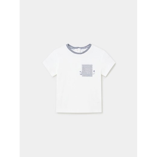 Mayoral T-Shirt 1017 Biały Regular Fit ze sklepu MODIVO w kategorii Koszulki niemowlęce - zdjęcie 182740259