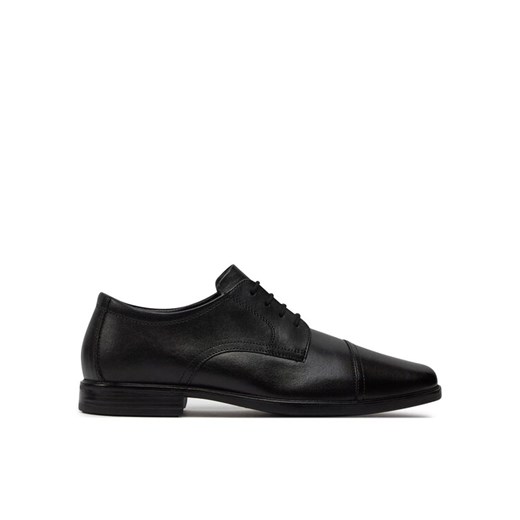 Clarks Półbuty Howard Cap 261620127 Czarny ze sklepu MODIVO w kategorii Buty eleganckie męskie - zdjęcie 182740346