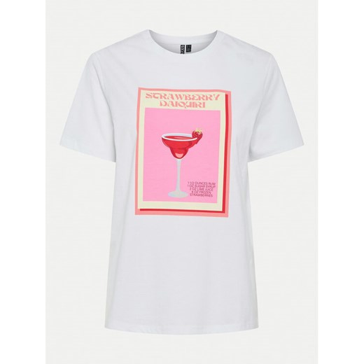 Pieces T-Shirt Tess 17156901 Biały Oversize Pieces S MODIVO