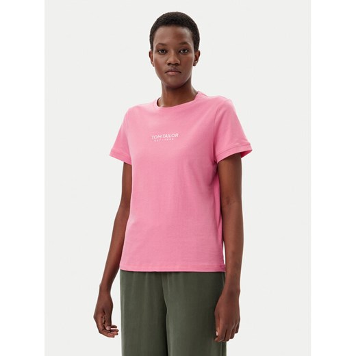 Tom Tailor T-Shirt 1045543 Różowy Regular Fit ze sklepu MODIVO w kategorii Bluzki damskie - zdjęcie 182740378