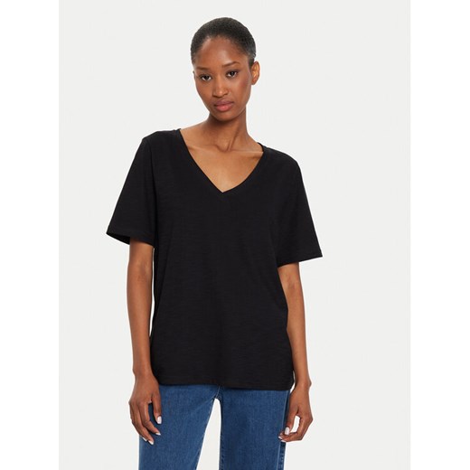 United Colors Of Benetton T-Shirt 3BVXD400H Czarny Relaxed Fit ze sklepu MODIVO w kategorii Bluzki damskie - zdjęcie 182740399