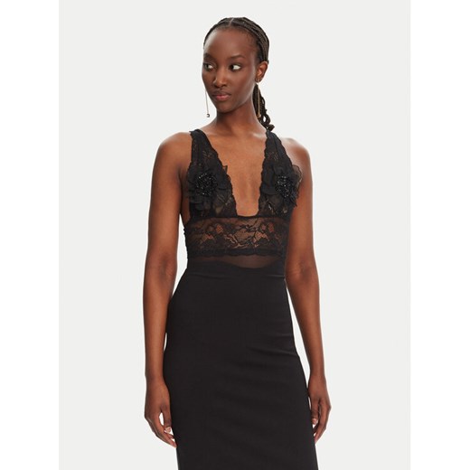Elisabetta Franchi Body BO03452E2 110 Czarny Regular Fit ze sklepu MODIVO w kategorii Body damskie - zdjęcie 182740478