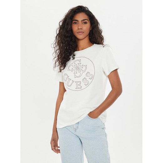 Guess T-Shirt Noemie V4YI03 KCB61 Biały Regular Fit Guess XXS MODIVO