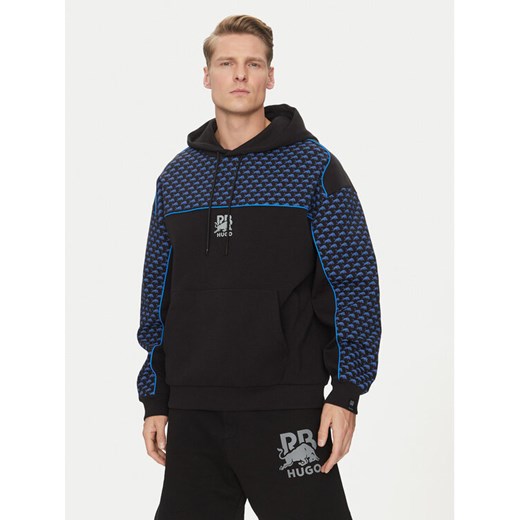 HUGO Bluza Dilverston_RB 50542808 Czarny Regular Fit ze sklepu MODIVO w kategorii Bluzy męskie - zdjęcie 182740548