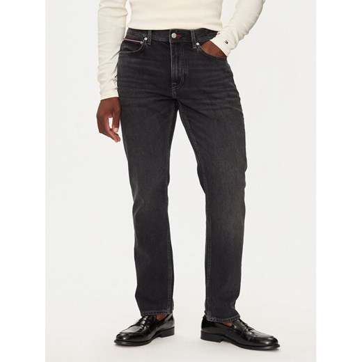 Tommy Hilfiger Jeansy MW0MW36676 Czarny Regular Fit ze sklepu MODIVO w kategorii Jeansy męskie - zdjęcie 182740589