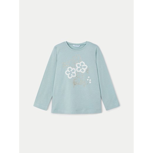 Mayoral Bluzka 4072 Zielony Regular Fit ze sklepu MODIVO w kategorii Bluzki dziewczęce - zdjęcie 182740616