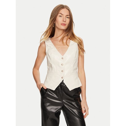 Guess Kamizelka W4BH88 WF8P0 Beżowy Regular Fit ze sklepu MODIVO w kategorii Kamizelki damskie - zdjęcie 182740627