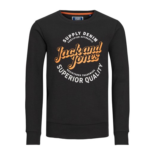 Jack&Jones Junior Bluza 12237110 Czarny Regular Fit ze sklepu MODIVO w kategorii Bluzy chłopięce - zdjęcie 182740635
