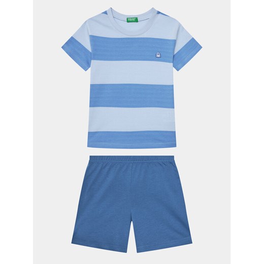 United Colors Of Benetton Piżama 3ERS0P06G Niebieski Regular Fit ze sklepu MODIVO w kategorii Piżamy dziecięce - zdjęcie 182740675