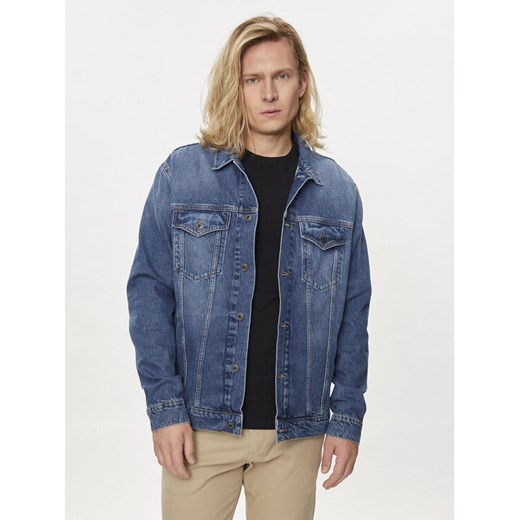 Pepe Jeans Kurtka jeansowa Pinners PM402715 Niebieski Regular Fit ze sklepu MODIVO w kategorii Kurtki męskie - zdjęcie 182740769
