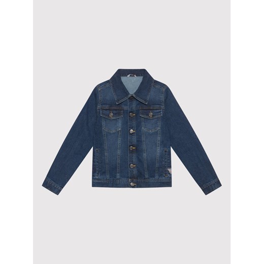 Guess Kurtka jeansowa L0BL25 D4H60 Granatowy Regular Fit ze sklepu MODIVO w kategorii Kurtki dziewczęce - zdjęcie 182740799