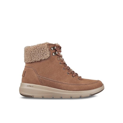 Skechers Botki Glacial Ultra Woodlands 16677/BRN Brązowy ze sklepu MODIVO w kategorii Workery damskie - zdjęcie 182740879