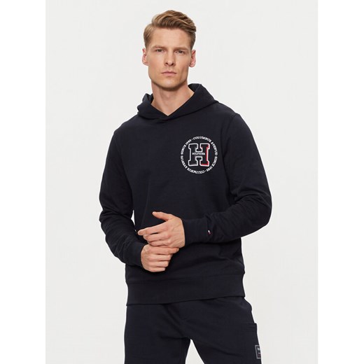 Tommy Hilfiger Bluza MW0MW34383 Granatowy Regular Fit ze sklepu MODIVO w kategorii Bluzy męskie - zdjęcie 182740895