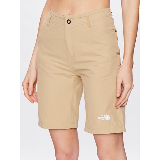 The North Face Szorty materiałowe Explo NF0A824H Beżowy Regular Fit ze sklepu MODIVO w kategorii Szorty - zdjęcie 182740916