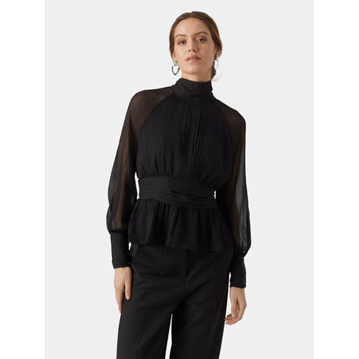 Vero Moda Bluzka AWARE 10295842 Czarny Regular Fit ze sklepu MODIVO w kategorii Bluzki damskie - zdjęcie 182740936