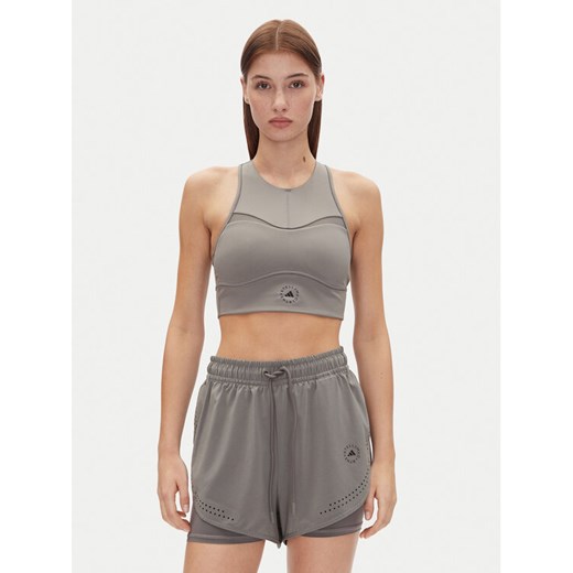 adidas by Stella McCartney Top Stella McCartney Training JJ0120 Szary Slim Fit ze sklepu MODIVO w kategorii Bluzki damskie - zdjęcie 182740939