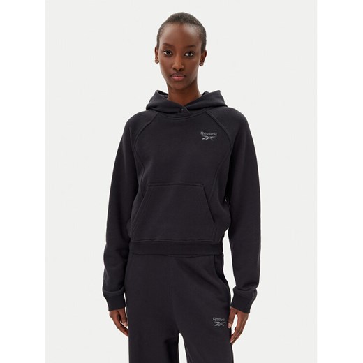 Reebok Bluza Icon Elements 100214101 Czarny Regular Fit ze sklepu MODIVO w kategorii Bluzy damskie - zdjęcie 182740948