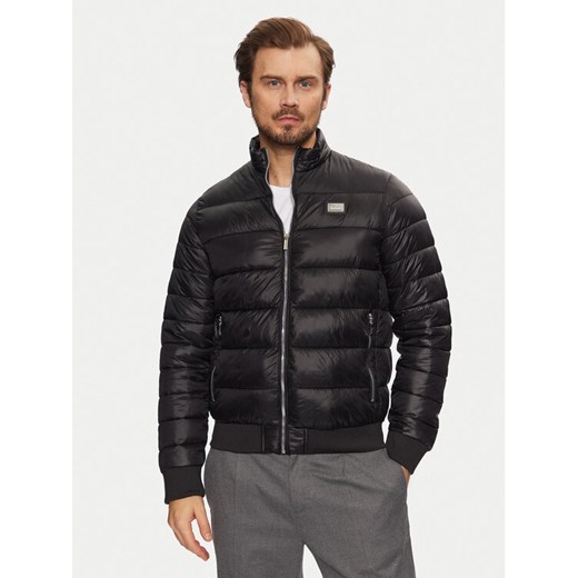 KARL LAGERFELD Kurtka zimowa 505090 551590 Czarny Regular Fit ze sklepu MODIVO w kategorii Kurtki męskie - zdjęcie 182740999