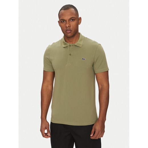 Lacoste Polo DH5522 Khaki Regular Fit ze sklepu MODIVO w kategorii T-shirty męskie - zdjęcie 182741116