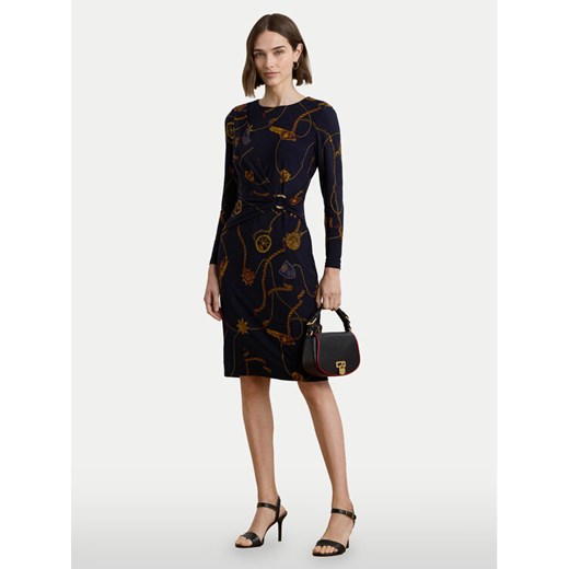LAUREN RALPH LAUREN Sukienka codzienna 250957702 Granatowy Slim Fit ze sklepu MODIVO w kategorii Sukienki - zdjęcie 182741128