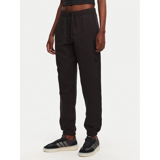 adidas Spodnie dresowe ALL SZN French Terry IX3810 Czarny Loose Fit ze sklepu MODIVO w kategorii Spodnie damskie - zdjęcie 182741149