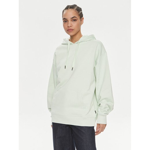 Vans Bluza Flying V Os Ft Ls Hoodie VN0A7RMD Zielony Regular Fit ze sklepu MODIVO w kategorii Bluzy damskie - zdjęcie 182741225