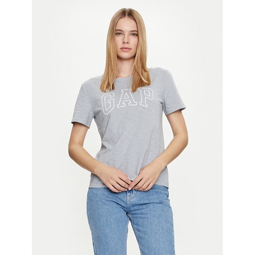 Gap T-Shirt 871344-00 Szary Regular Fit ze sklepu MODIVO w kategorii Bluzki damskie - zdjęcie 182741248