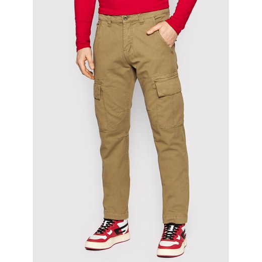 Alpha Industries Spodnie materiałowe Agent 158205 Beżowy Regular Fit ze sklepu MODIVO w kategorii Spodnie męskie - zdjęcie 182741265