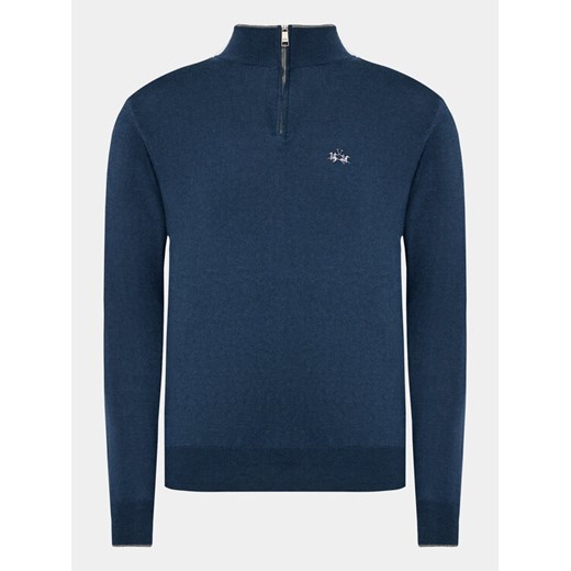 La Martina Sweter WMS003 YW091 Granatowy Regular Fit ze sklepu MODIVO w kategorii Swetry męskie - zdjęcie 182741285