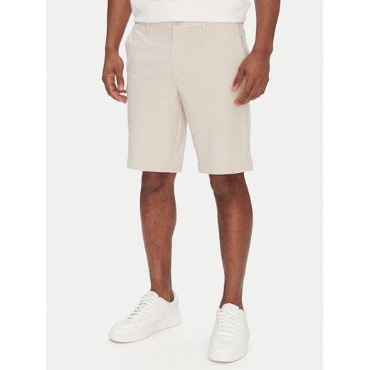 BOSS Szorty materiałowe S_Commuter-J 50511436 Beżowy Slim Fit ze sklepu MODIVO w kategorii Spodenki męskie - zdjęcie 182741359