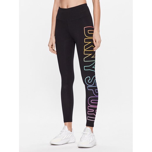 DKNY Sport Legginsy DP3P2988 Czarny Active Fit ze sklepu MODIVO w kategorii Spodnie damskie - zdjęcie 182741468