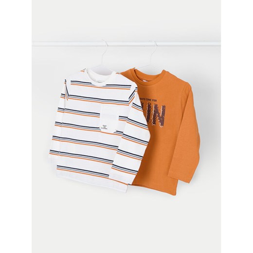 Mayoral Komplet 2 bluzek 4053 Pomarańczowy Regular Fit ze sklepu MODIVO w kategorii T-shirty chłopięce - zdjęcie 182741477
