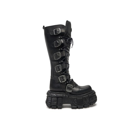NEW ROCK Glany M-272-S3 Czarny ze sklepu MODIVO w kategorii Workery damskie - zdjęcie 182741487
