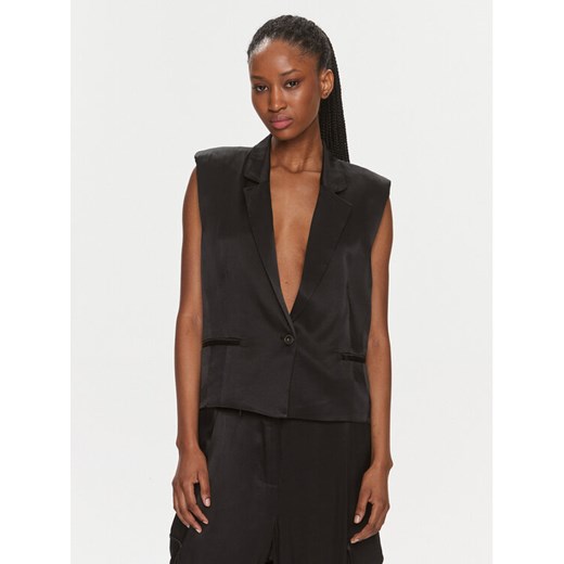 Herskind Kamizelka garniturowa Line Vest 4995985 Czarny Regular Fit ze sklepu MODIVO w kategorii Kamizelki damskie - zdjęcie 182741576