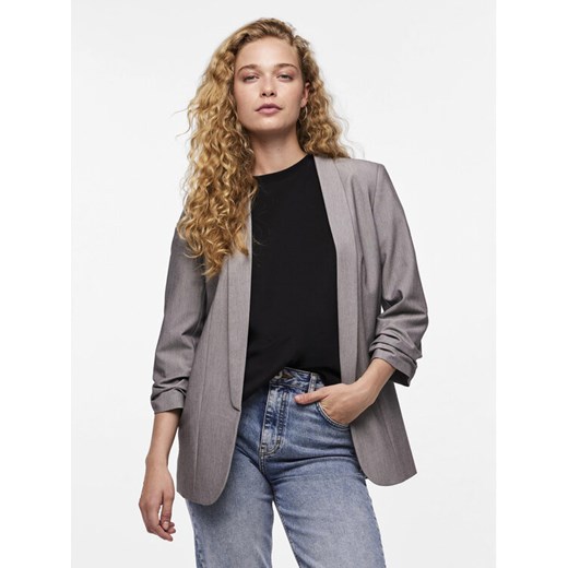 Pieces Marynarka Bosella 17090996 Szary Regular Fit ze sklepu MODIVO w kategorii Marynarki damskie - zdjęcie 182741586