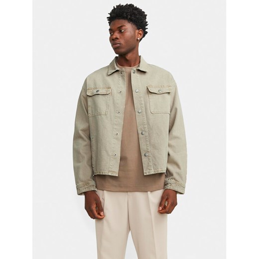 Jack&Jones Kurtka jeansowa Chase 12249029 Beżowy Loose Fit ze sklepu MODIVO w kategorii Kurtki męskie - zdjęcie 182741588